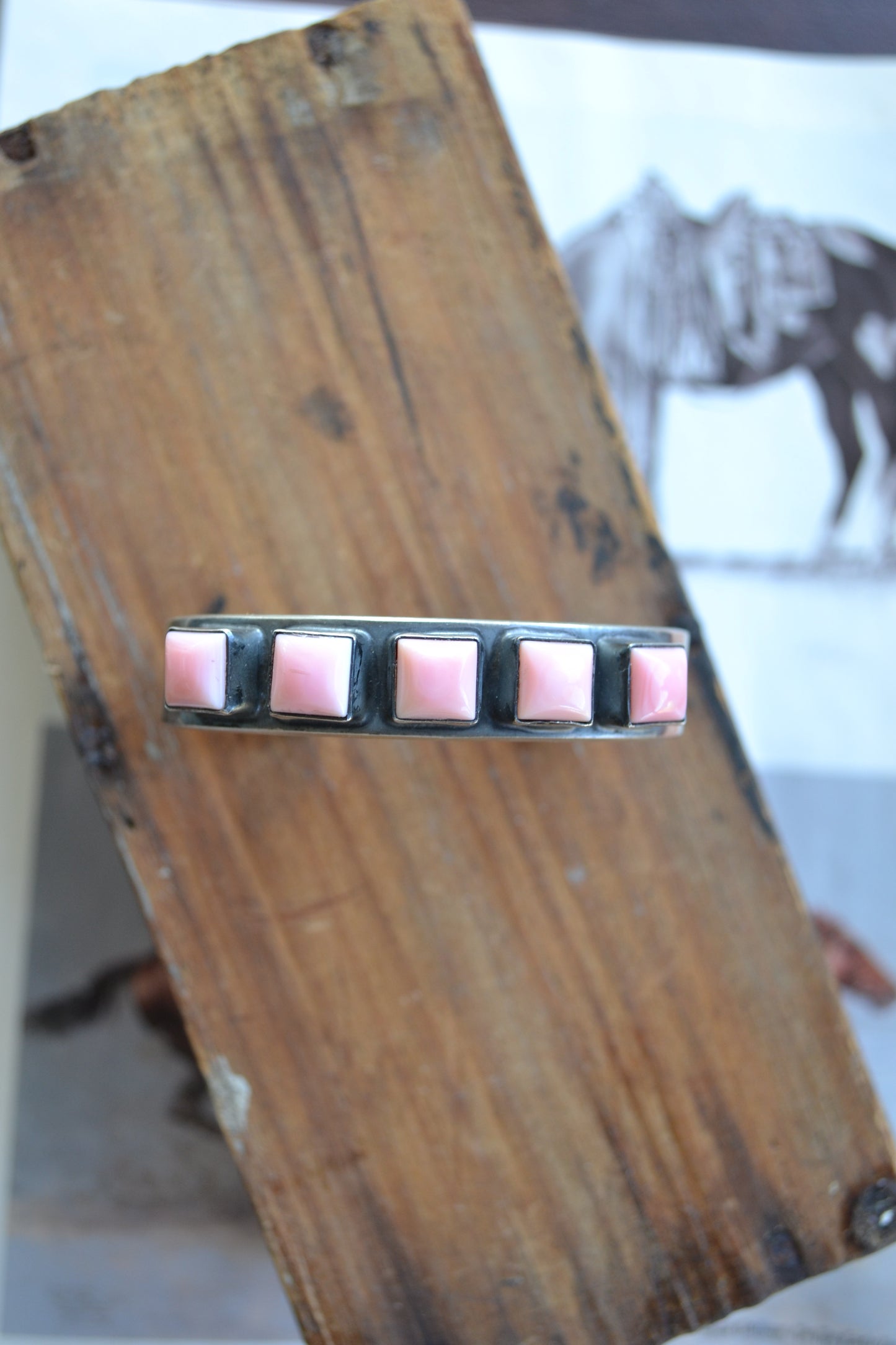 The Sumner 5 Square Stone Cuffs