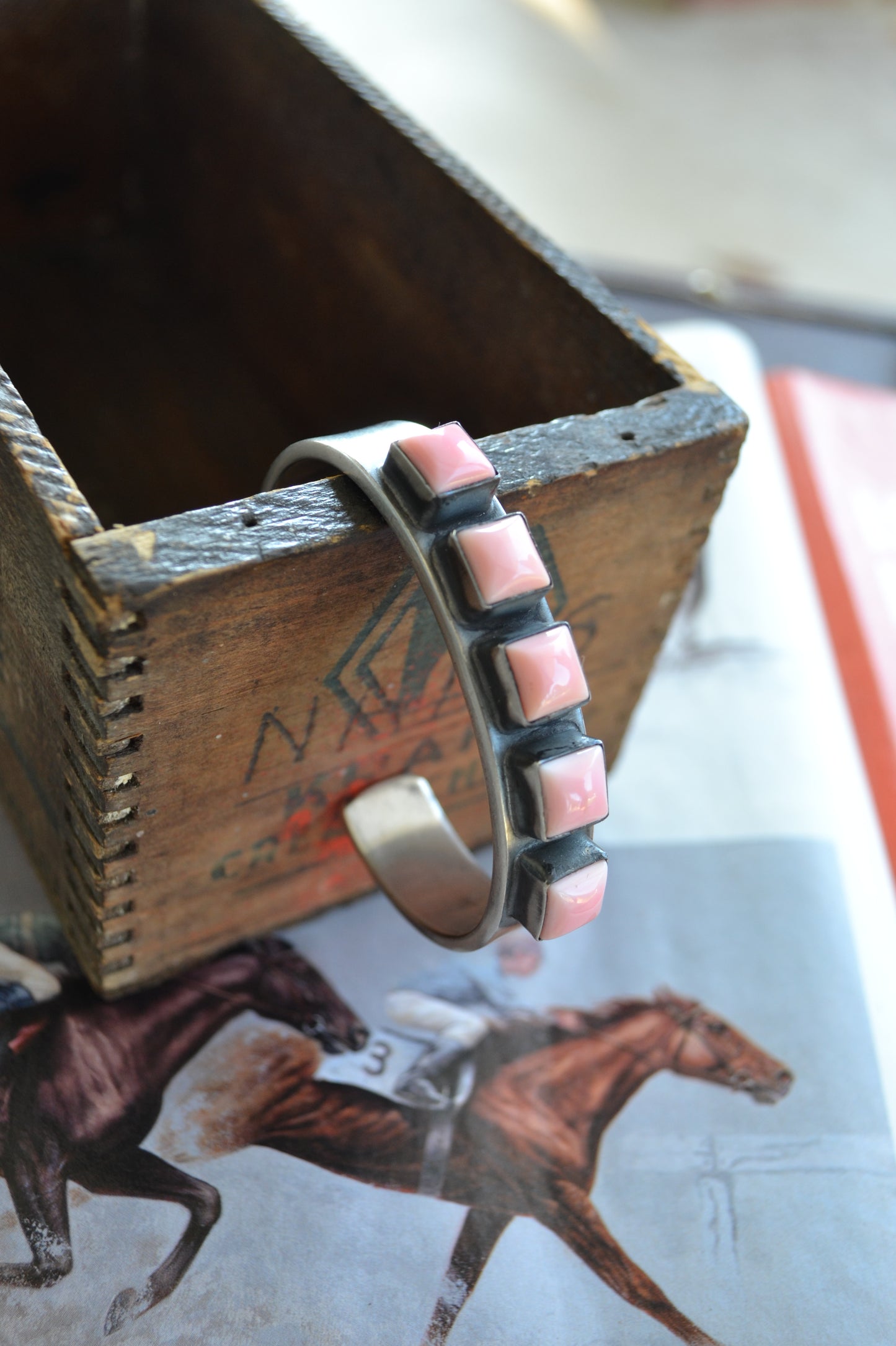 The Sumner 5 Square Stone Cuffs