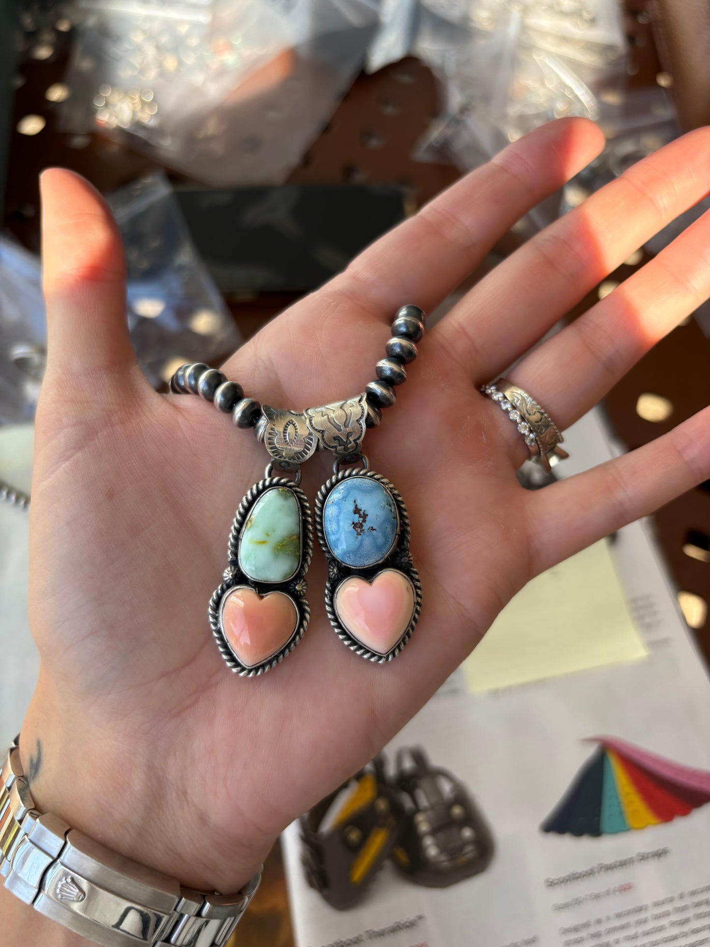 MARKET FIND #12 - NELSON PLATERO HEART PENDANTS