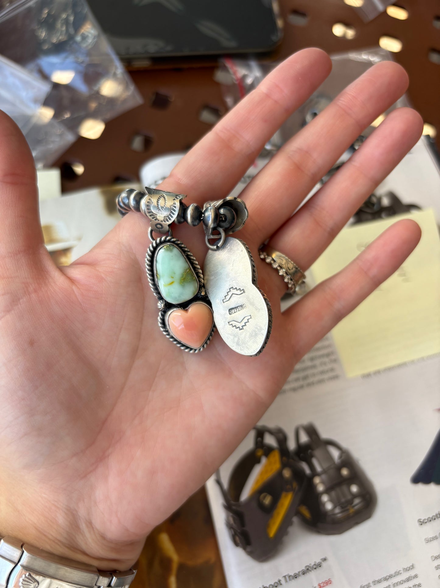 MARKET FIND #12 - NELSON PLATERO HEART PENDANTS