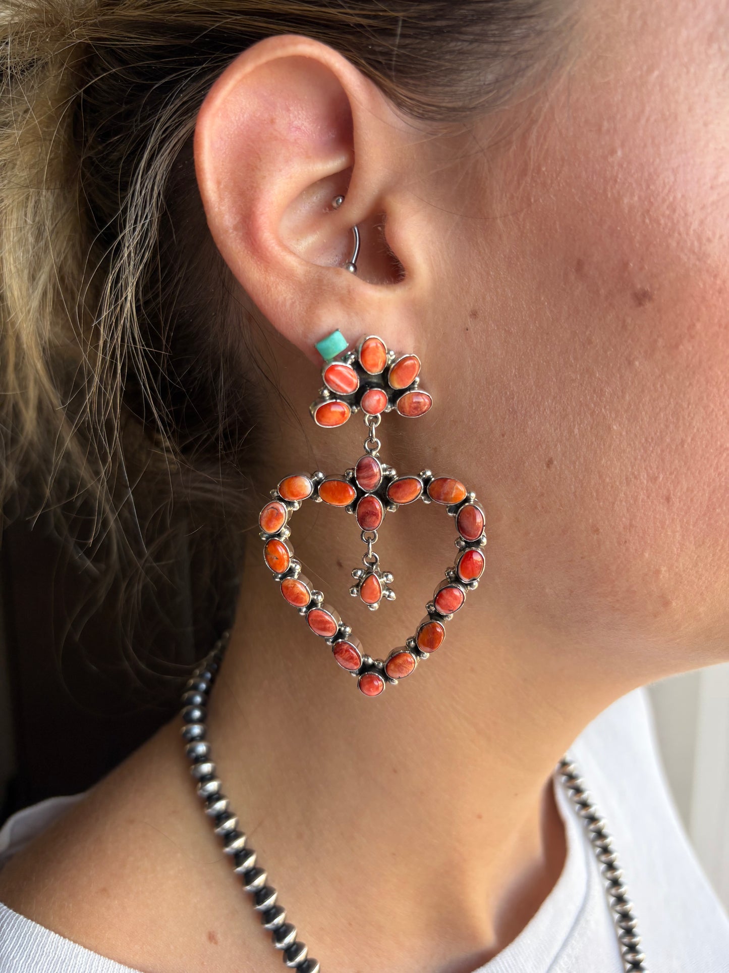 MARKET FIND #38 - RED SPINY HEART DANGLES