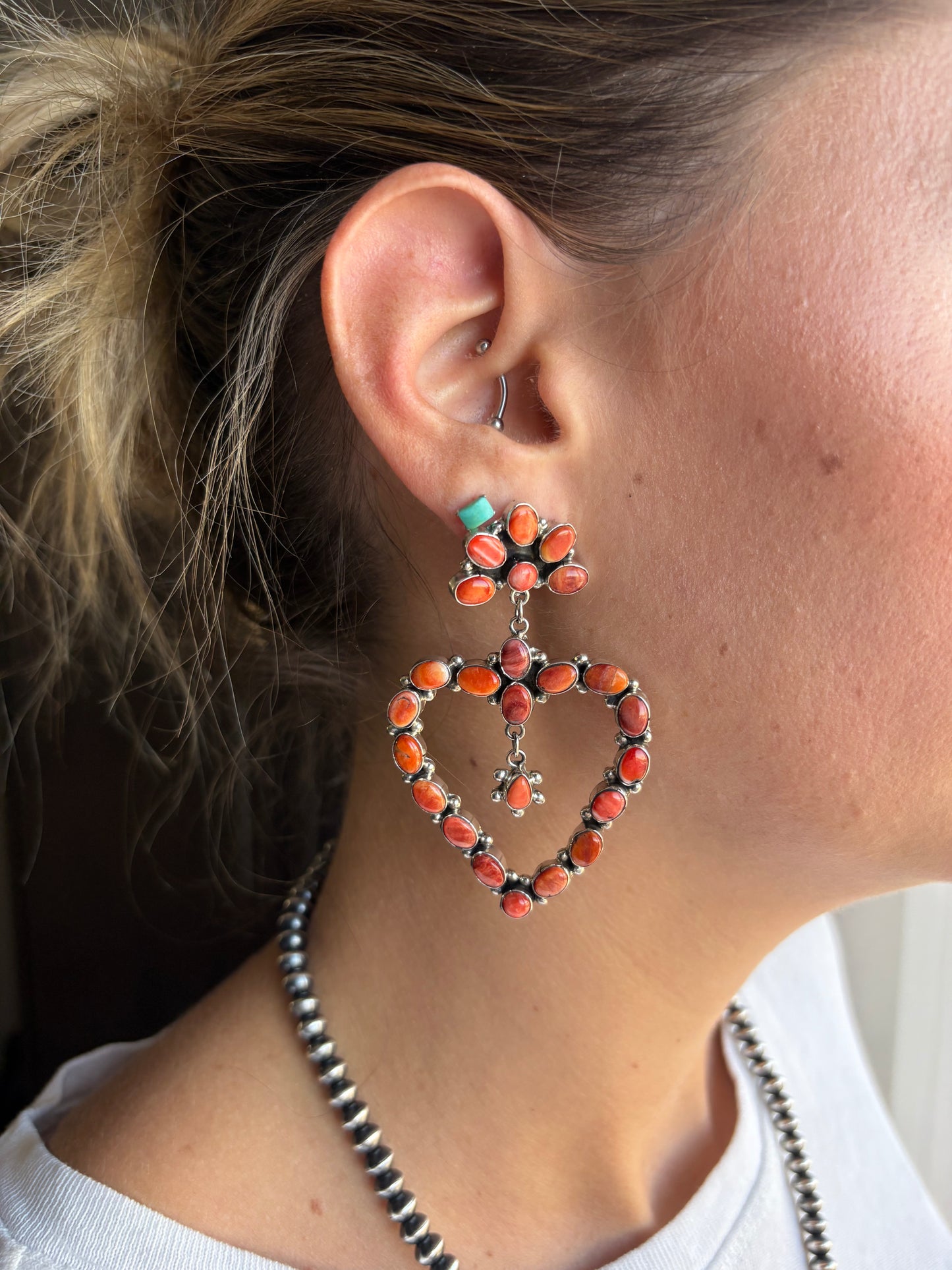 MARKET FIND #38 - RED SPINY HEART DANGLES