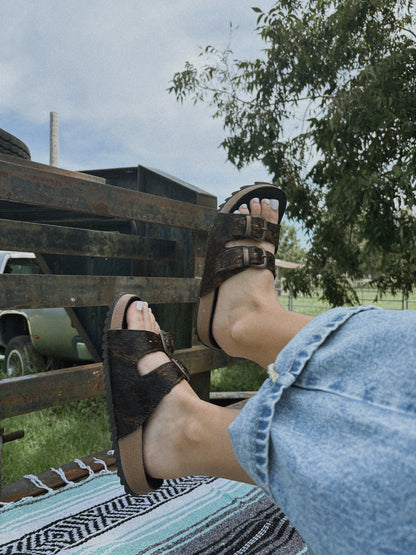 The Reno Cowhide Sandals