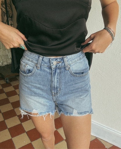 The Crosby Shorts in Medium Wash