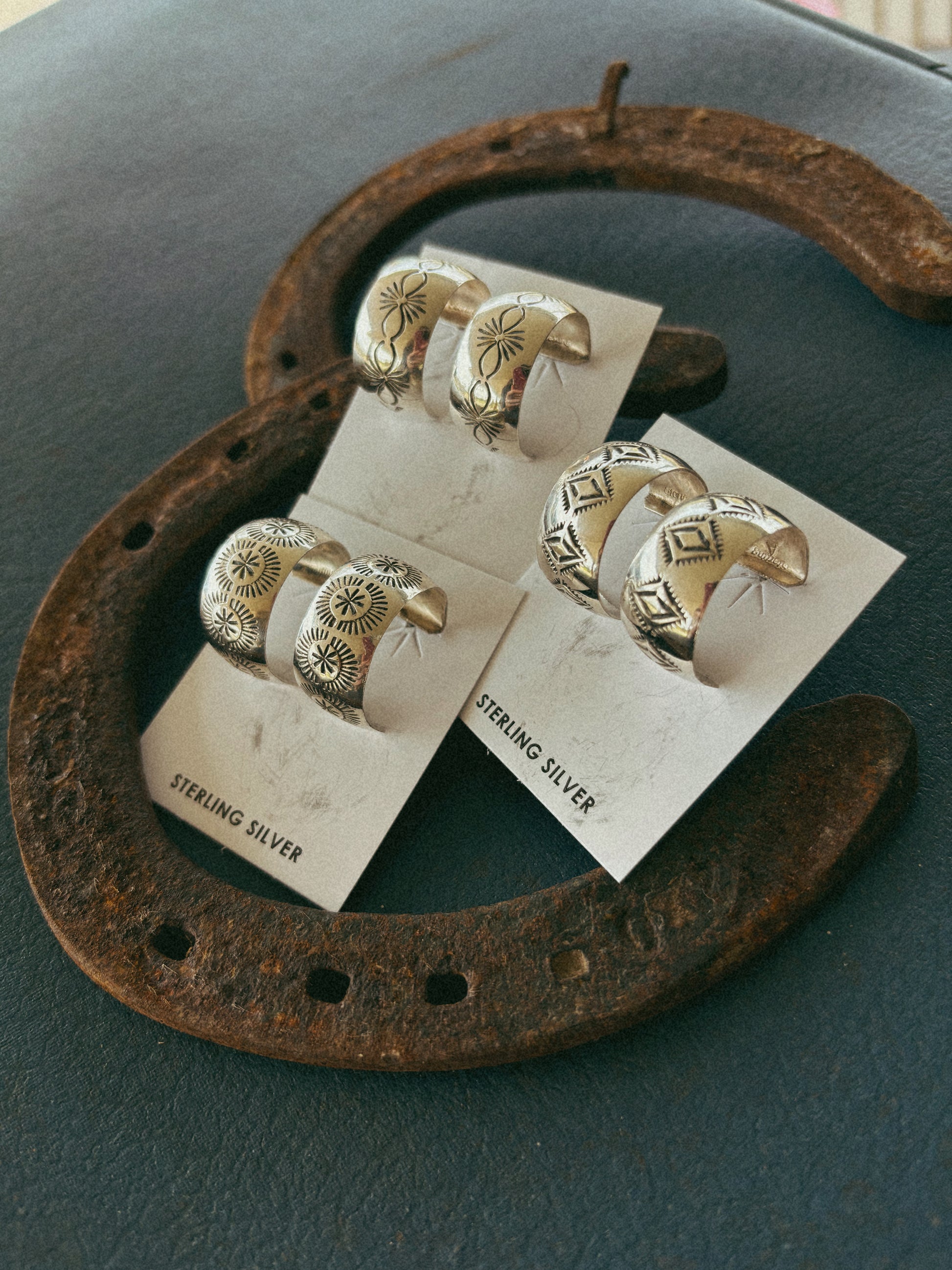 western hoop earrings