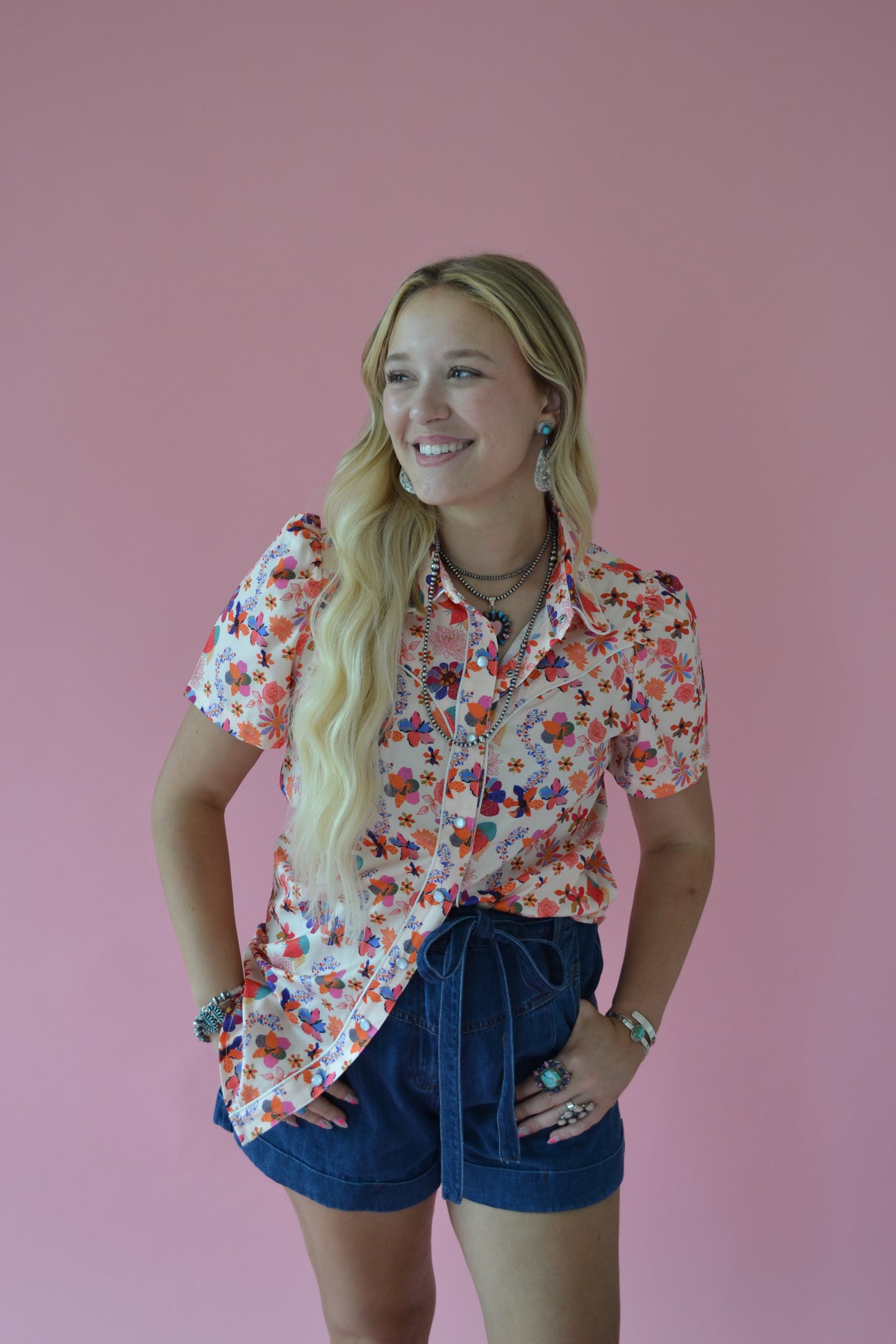 The Selah Pearl Snap Top