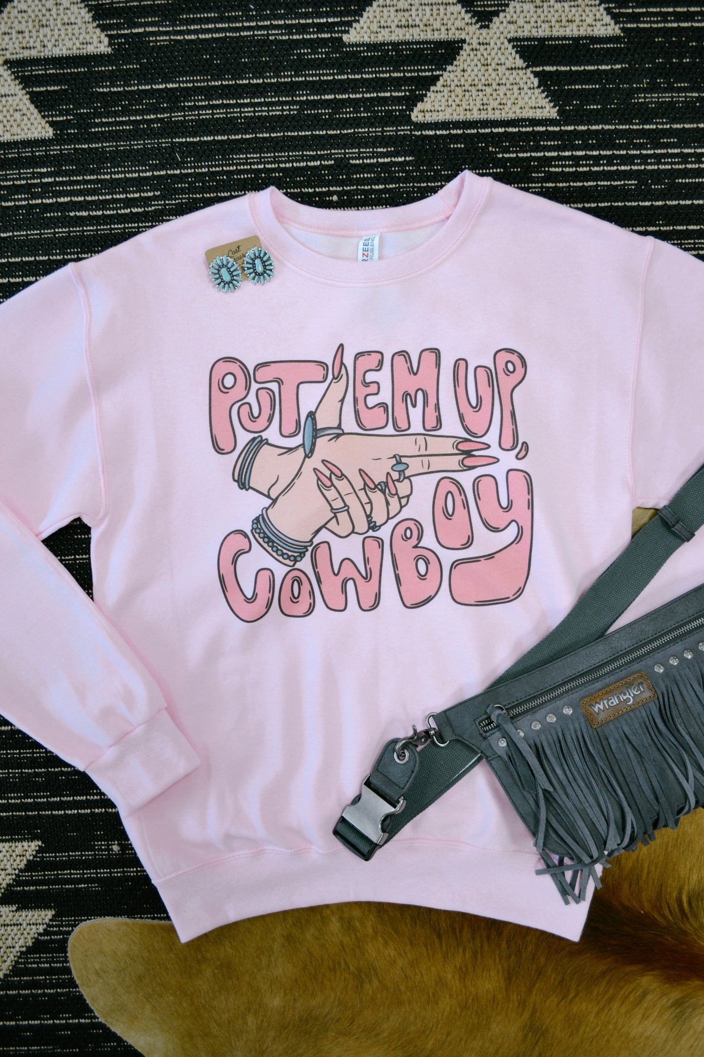 The Put Em Up Cowboy Sweatshirt SMALL