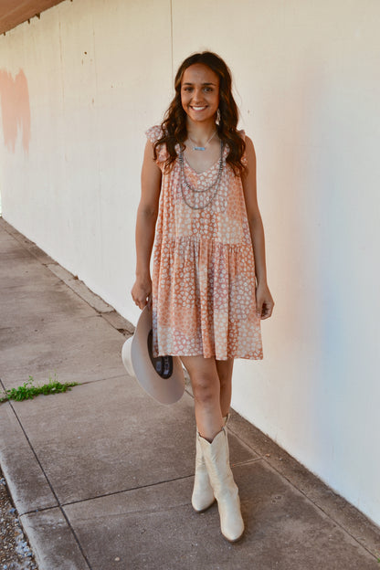 The Ava Dress in Coral MEDIUM