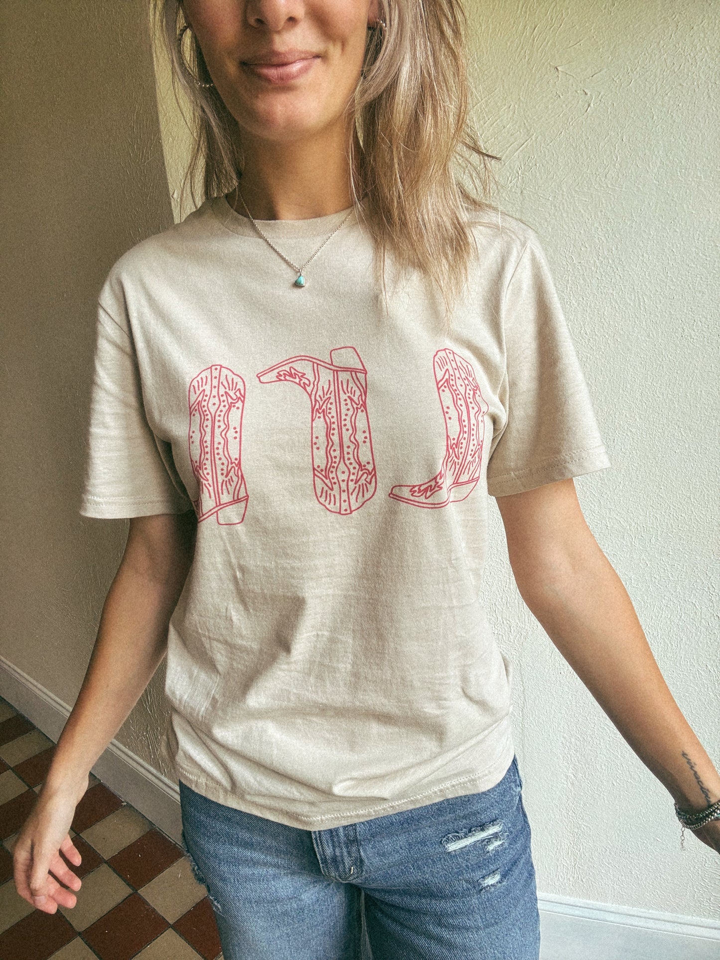 The Tres Boots Tee