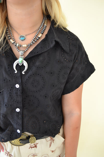 The Nora Top in Black