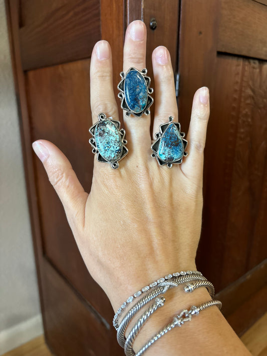 Chimney Butte's Daughter Turquoise Rings