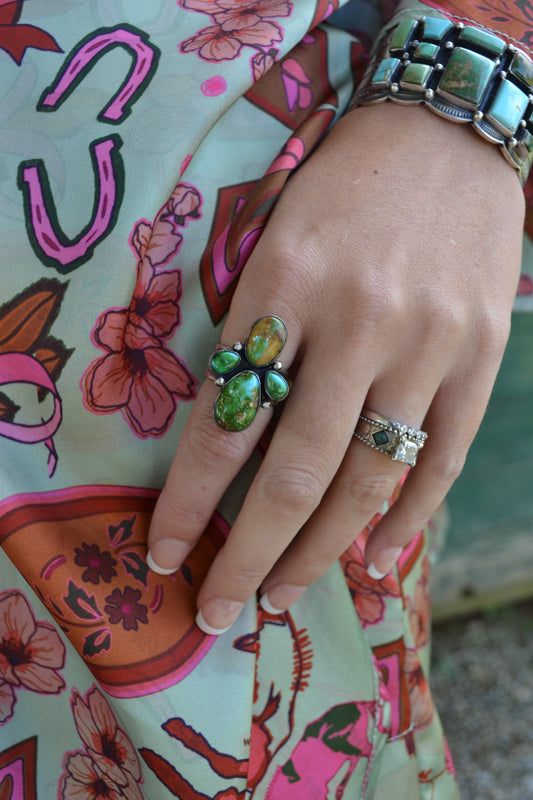 The Evangeline Sonoran Cross Ring Size 6.5