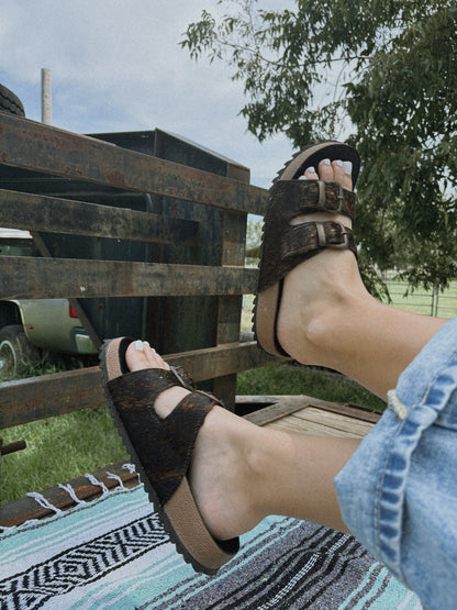 The Reno Cowhide Sandals