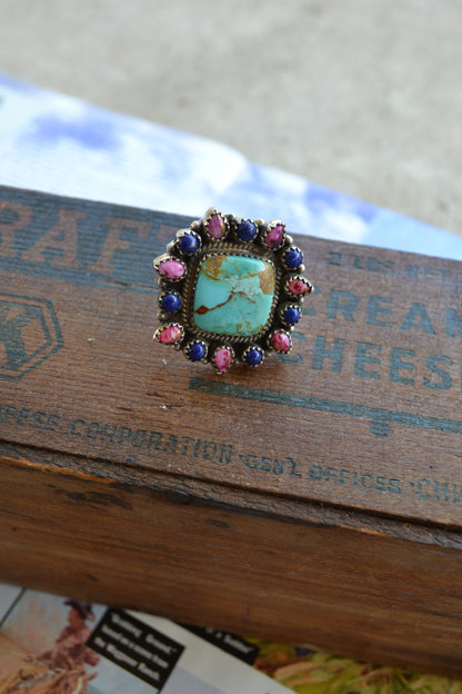 The Chatam Adjustable Multi Stone Ring