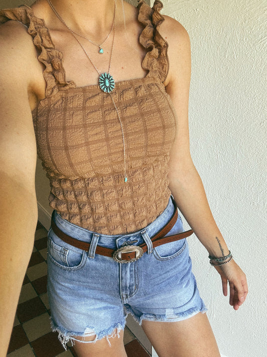 The Rambler Tank in Mocha