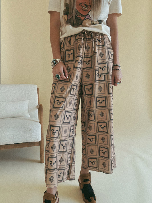 horse print pants