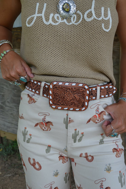 The Vega Leather Belt