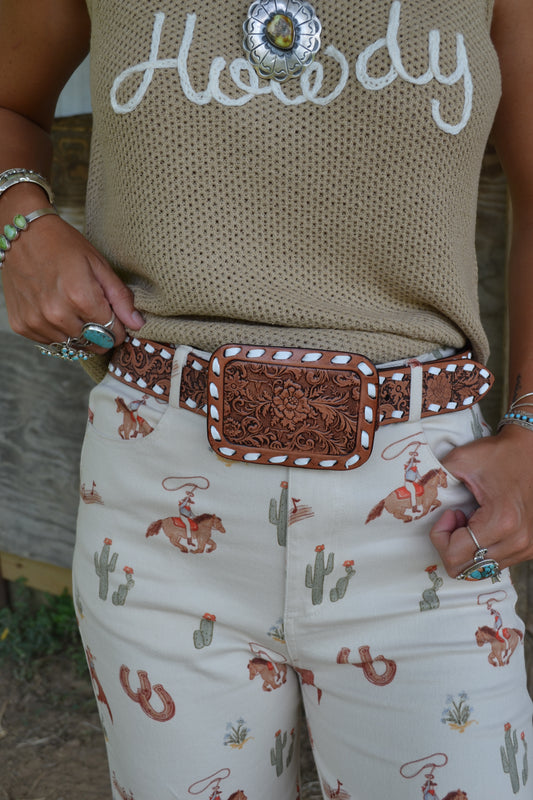 The Vega Leather Belt