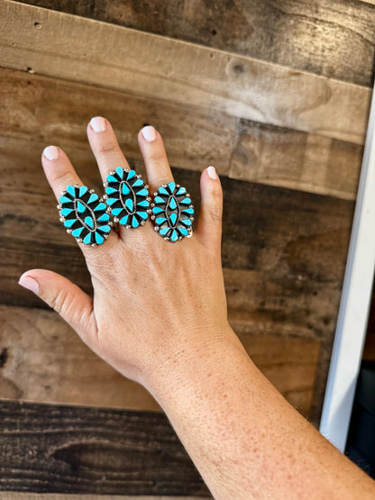 Ring - pick your size turquoise ring and sterling silver