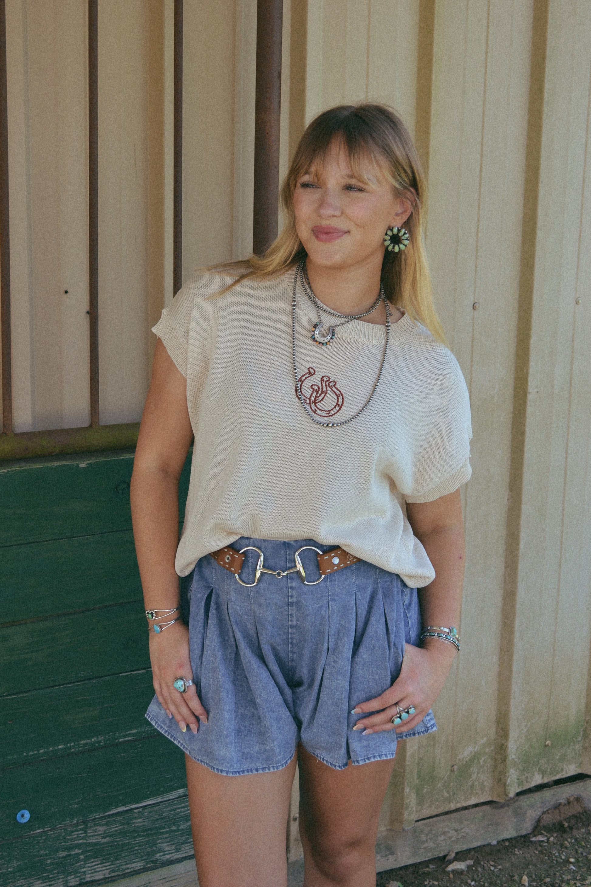 horse shoe sweater top