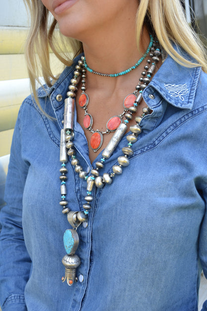 The Lydia 28" Navajo Pearl Set