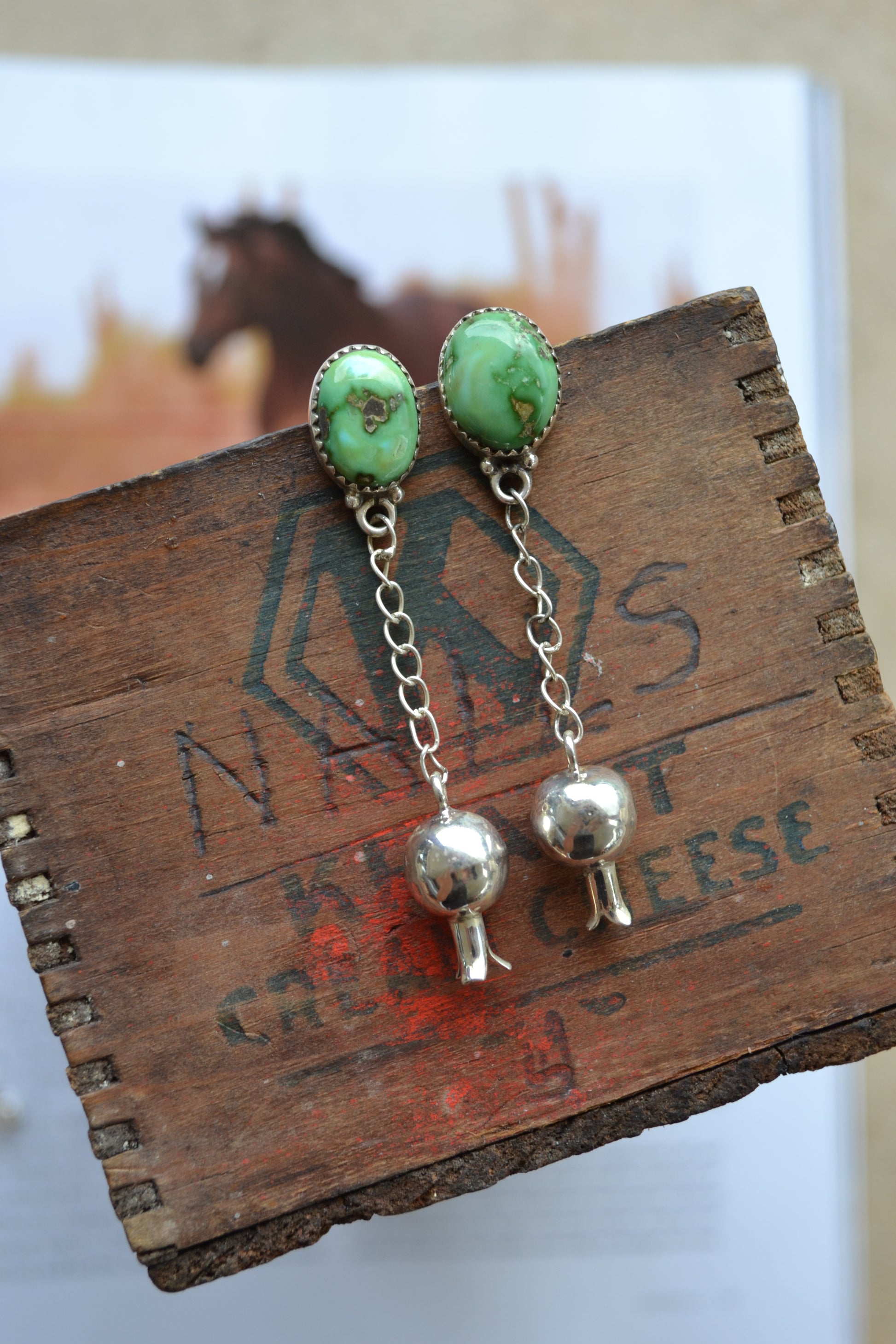 sonoran gold dangle stud earrings