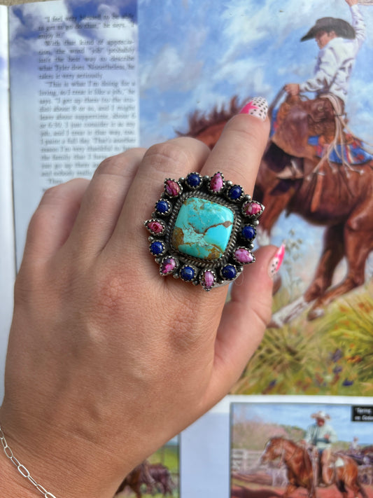 The Chatam Adjustable Multi Stone Ring