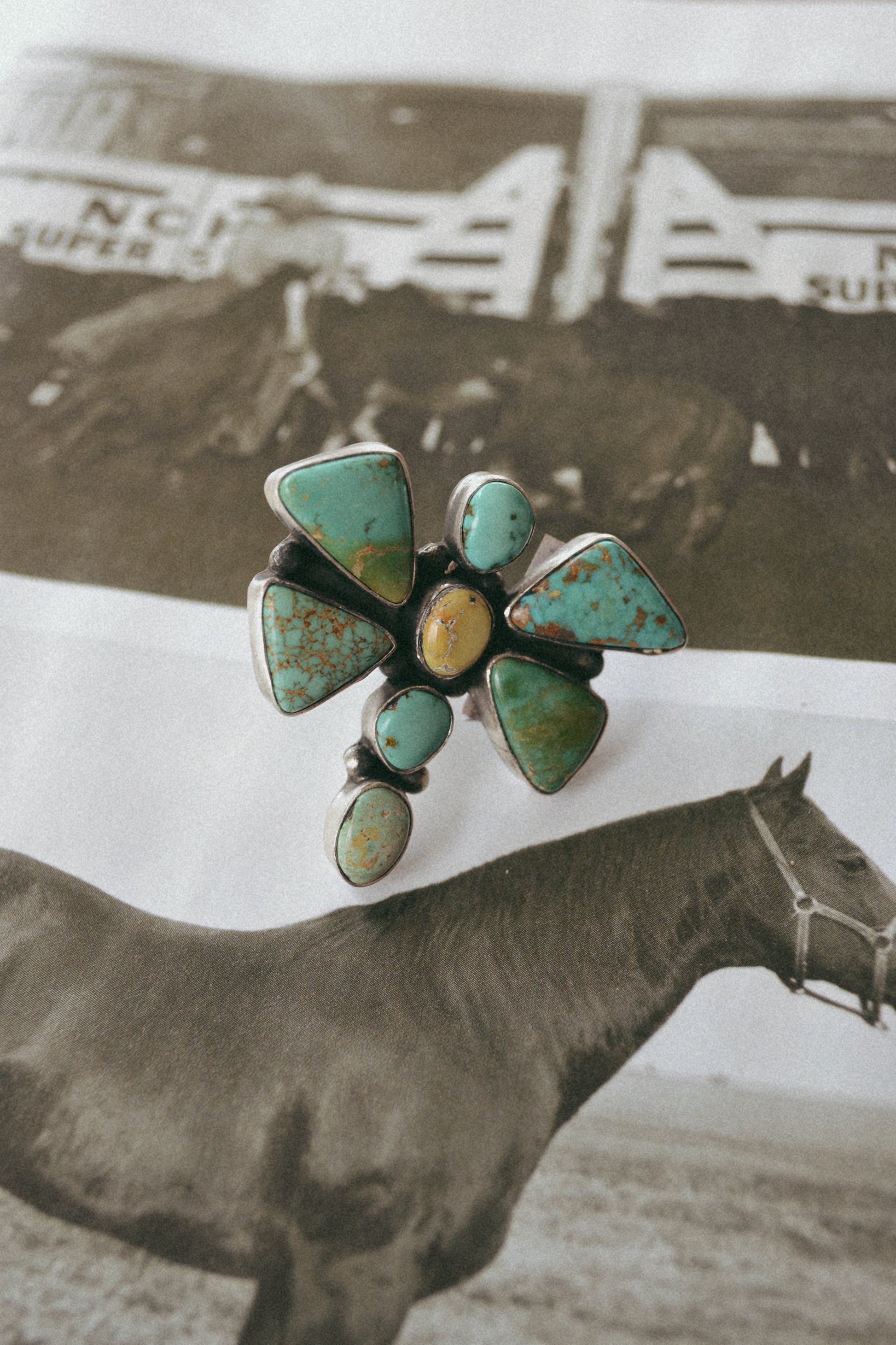 Annette Martinez turquoise dragonfly ring 