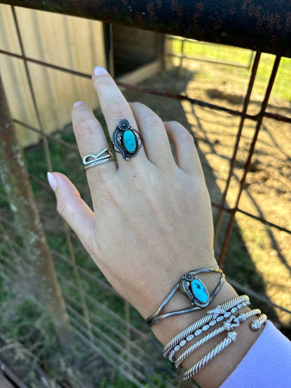 Pawn Find - Native Made Turquoise Ring Size 8.25
