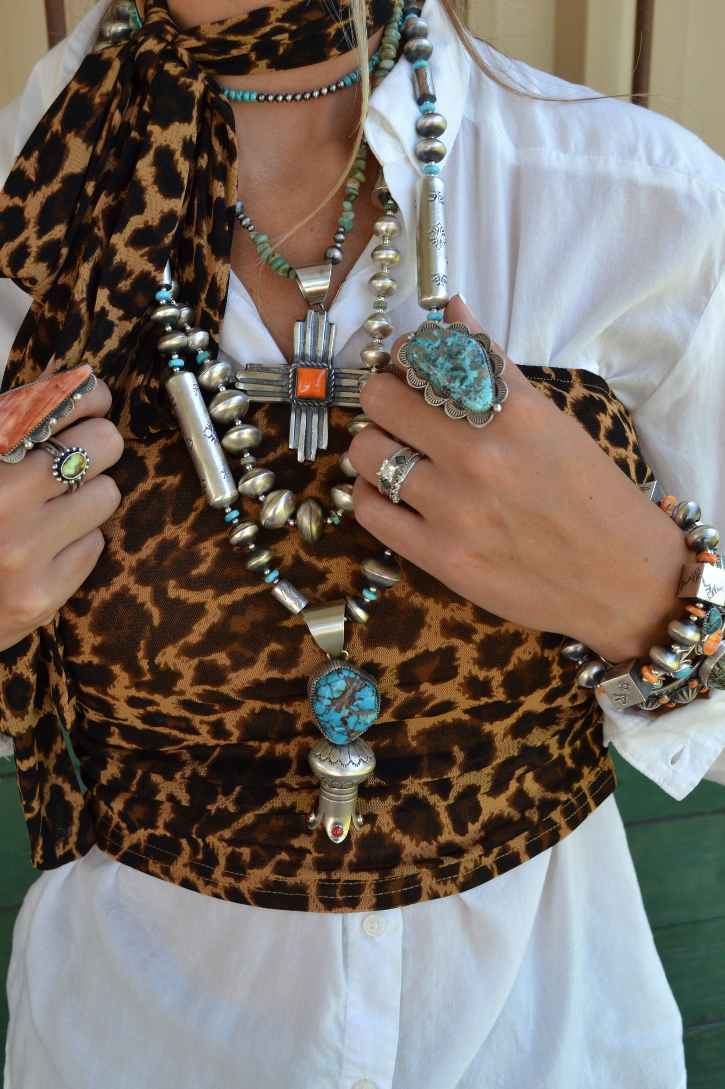 The Yori Orange Spiny Zia Pendant