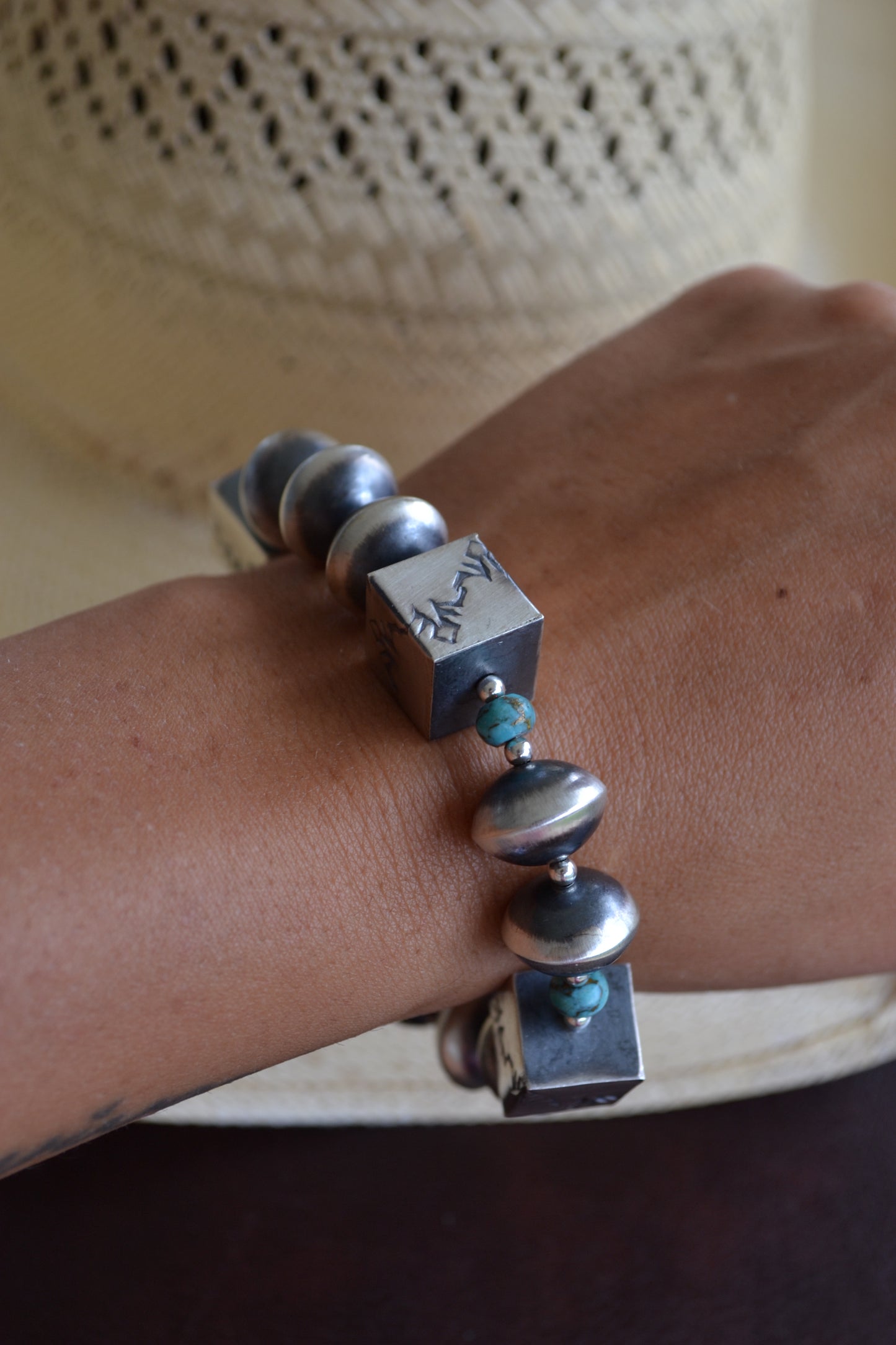 The Nash 14mm Stretch Navajo Bracelet