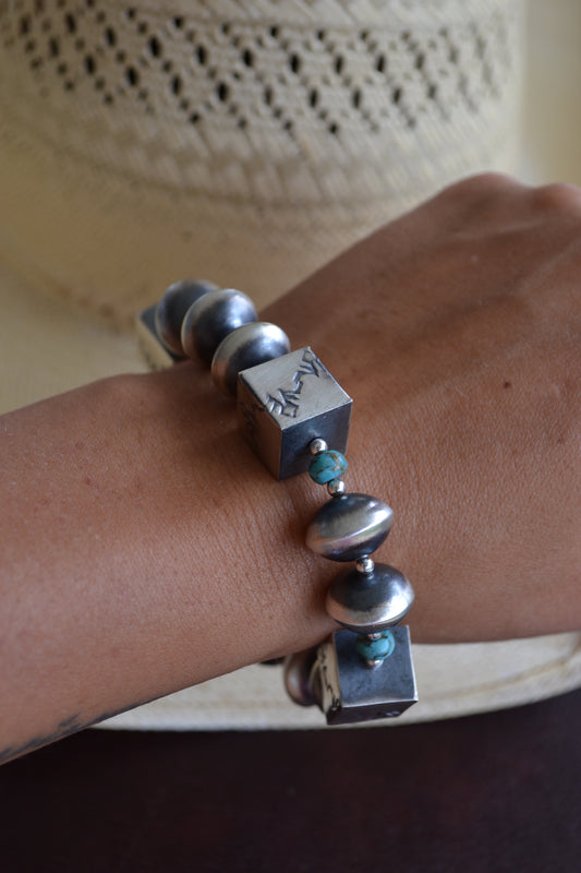 The Nash 14mm Stretch Navajo Bracelet