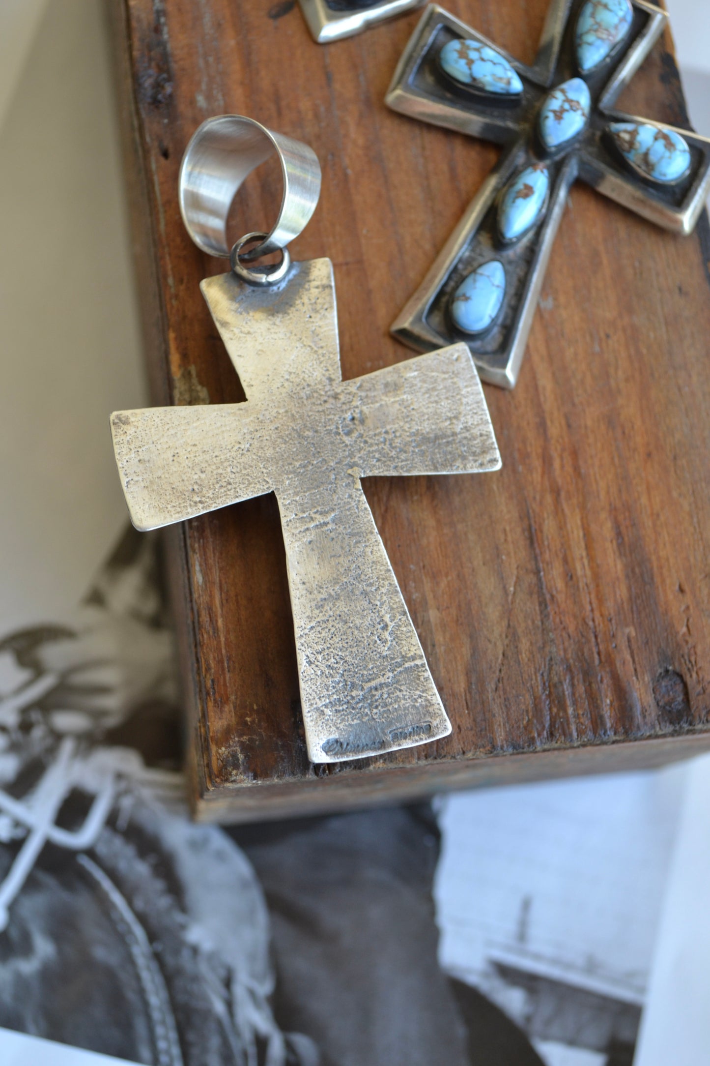 The Alma Cross Pendants (Multiple Stone Options)