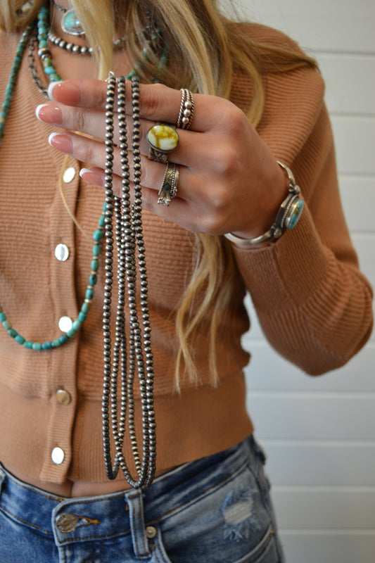 The Reba 4mm 20” Pearls