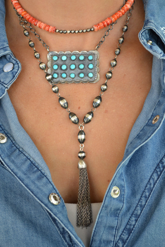The Landry Rosary Lariat Necklace
