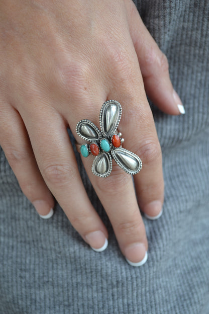 The Libelula Adjustable Ring in Multi