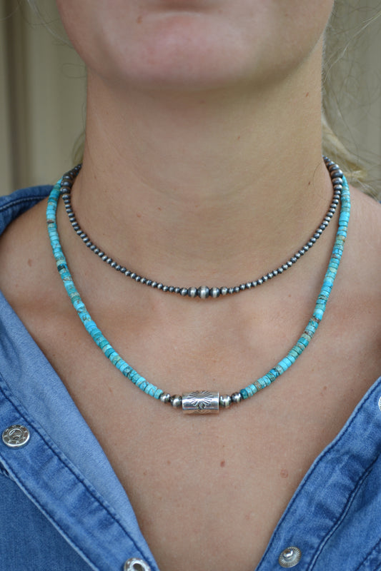 The Roanoake 18" Handcrafted Barrel Necklace