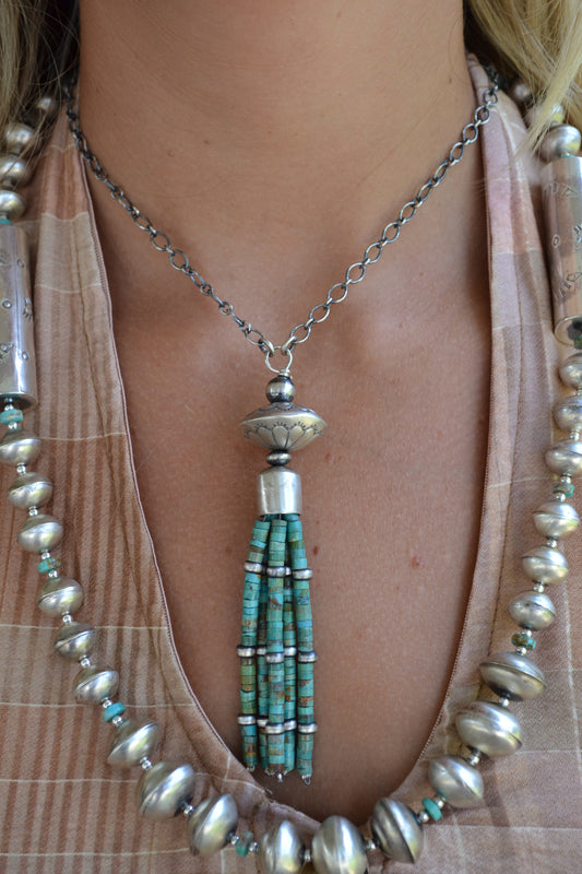 The Tesella Tassel Necklace