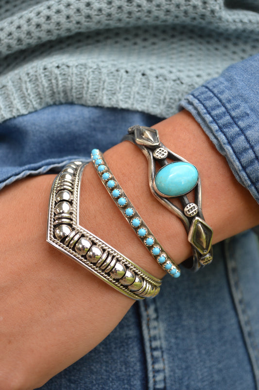 The Kayde Turquoise Stacker