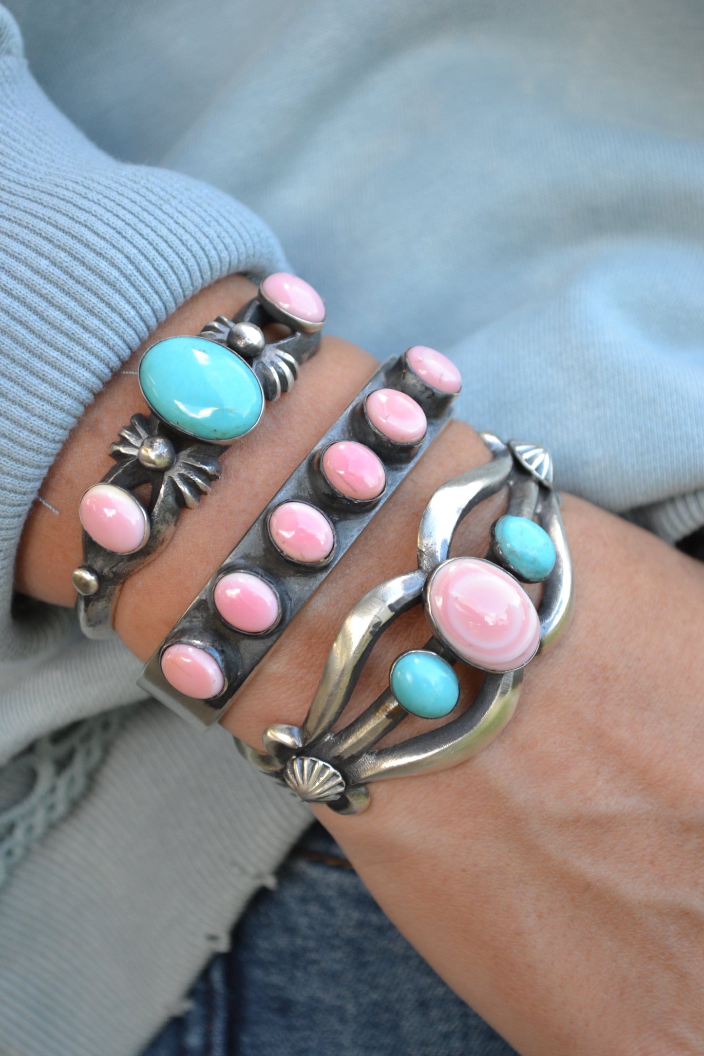 The Adeline 3 Stone Large Cuff