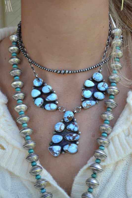 The Sirah 18" Cluster Necklace