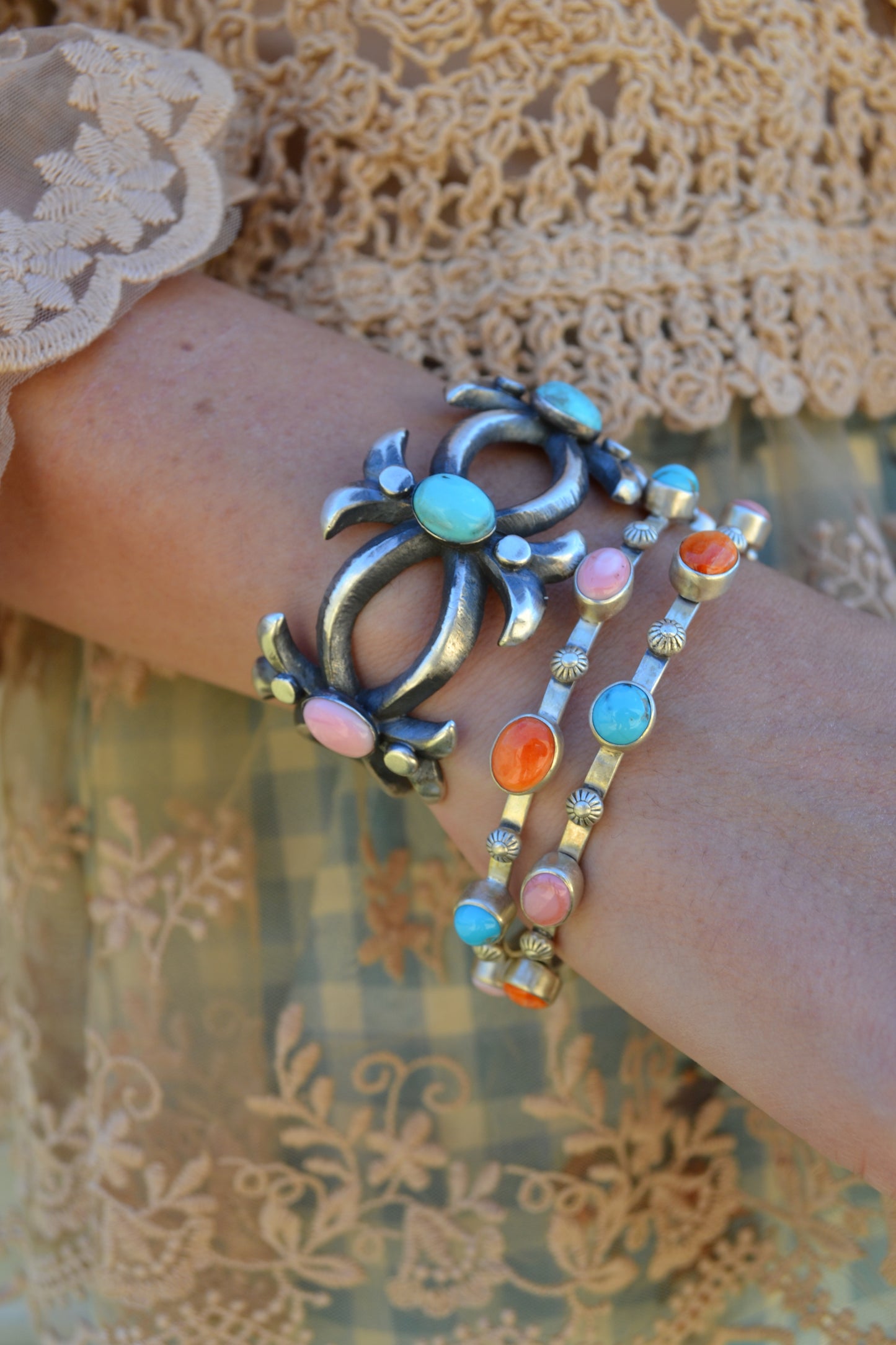 The Marshall Multi Stone Bangle