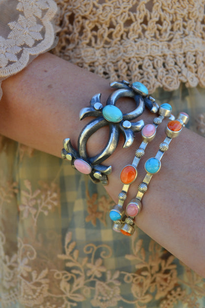 The Marshall Multi Stone Bangle