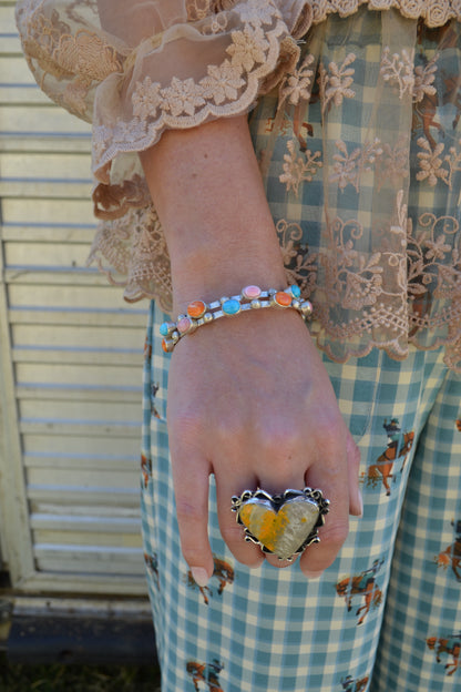 The Marshall Multi Stone Bangle