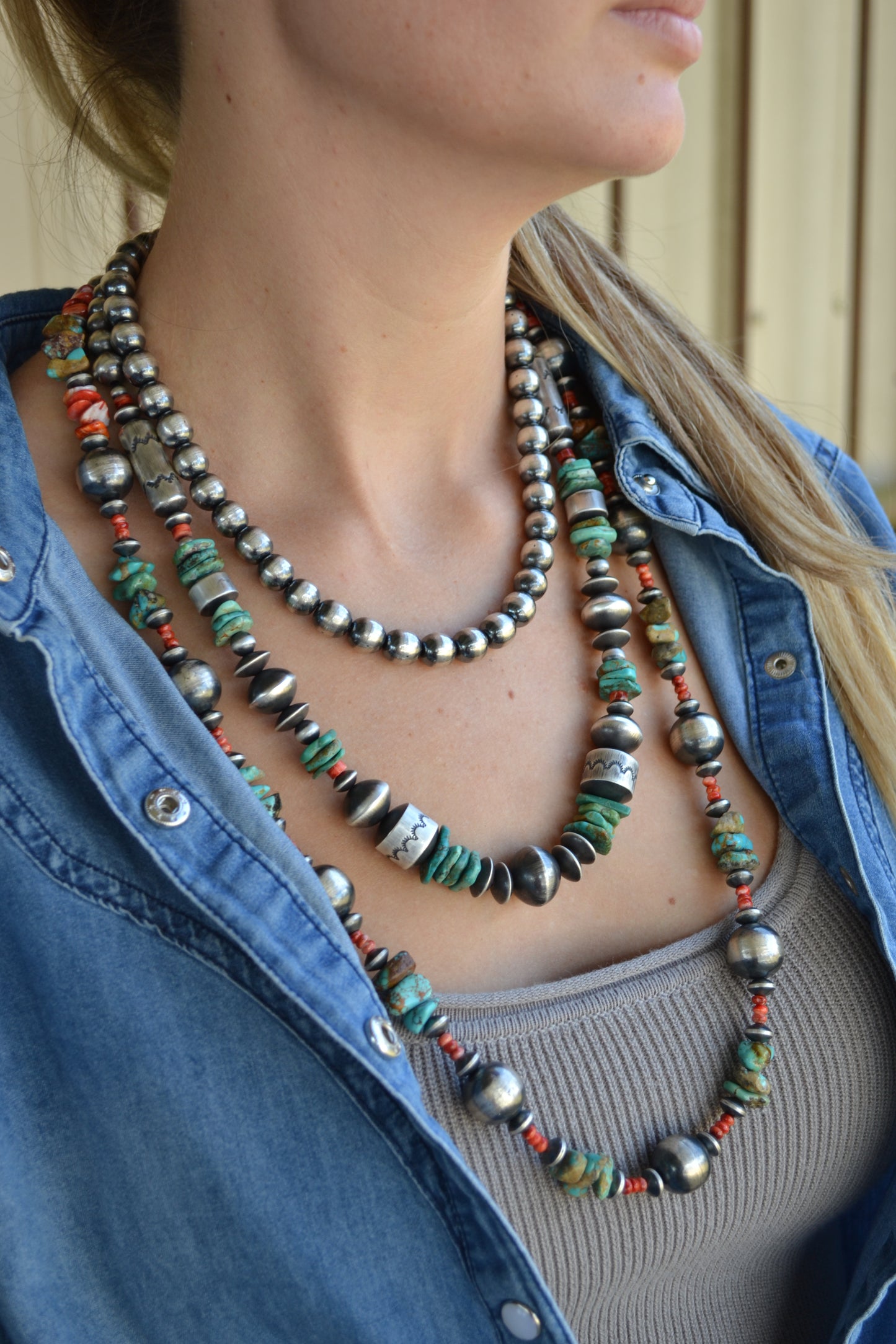 The Abilene 24" Navajo Pearls