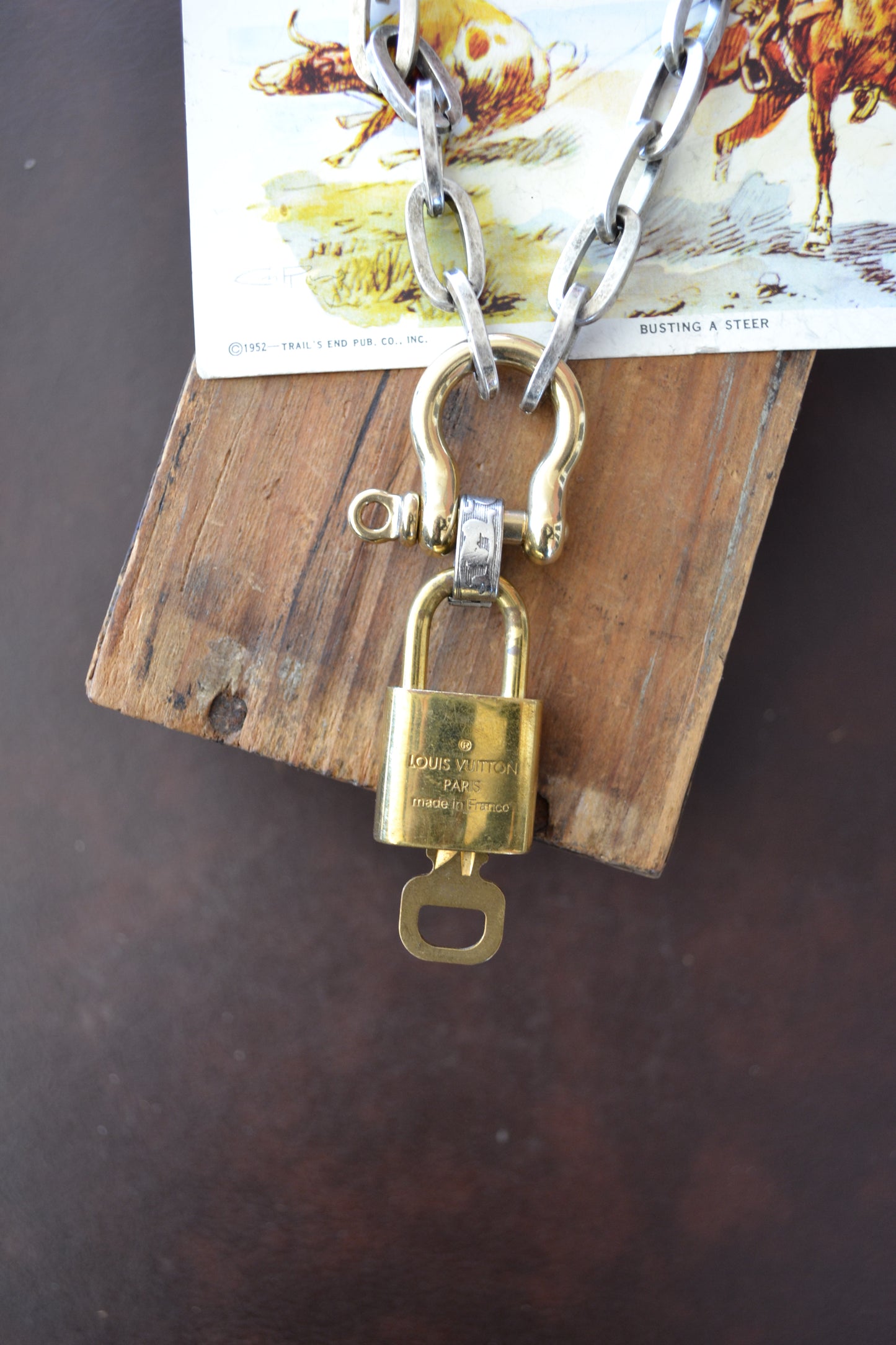 The Wyatt LV Lock Necklace