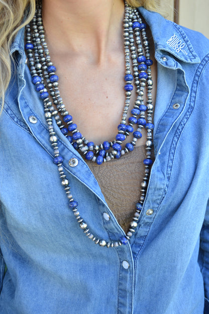 The Orno Lapis 8mm Graduated Pearls