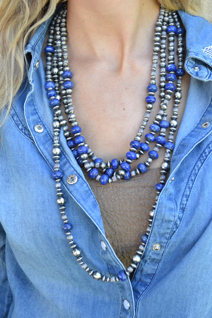 The Orno Lapis 8mm Graduated Pearls