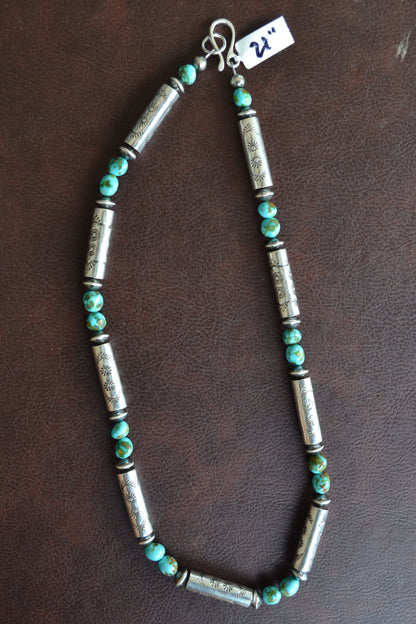 Sonoran and barrel bead necklace 
