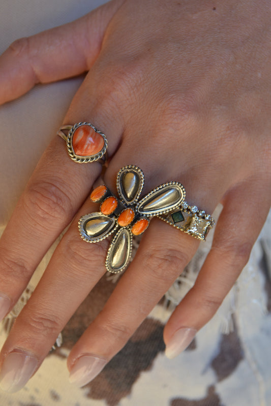 The Libelula Adjustable Ring in Spiny